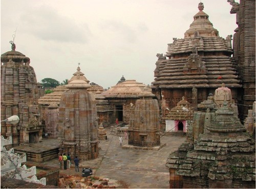 El templo de Lingaraj, en Bhubaneswar.